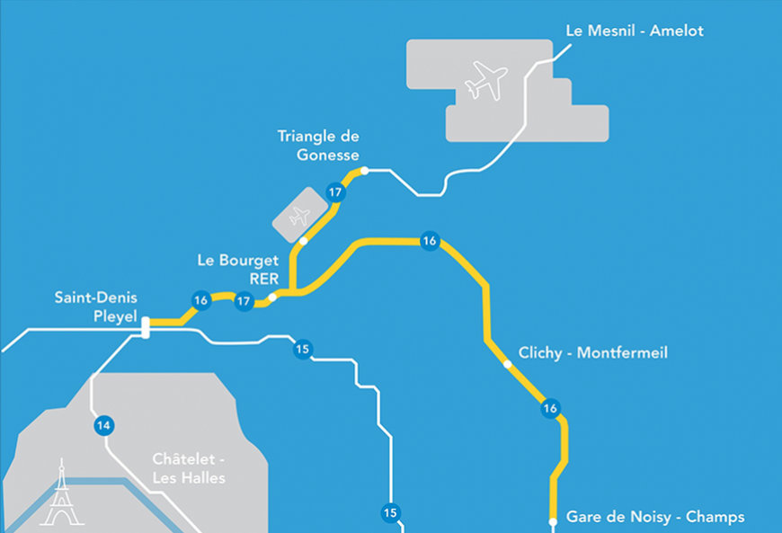 Eiffage, through its subsidiary Eiffage Énergie Systèmes (consortium leader), and ENGIE Solutions have just won a contract to build the ventilation, smoke extraction and decompression system for lines 16 and 17 tunnels of the Grand Paris Express network a